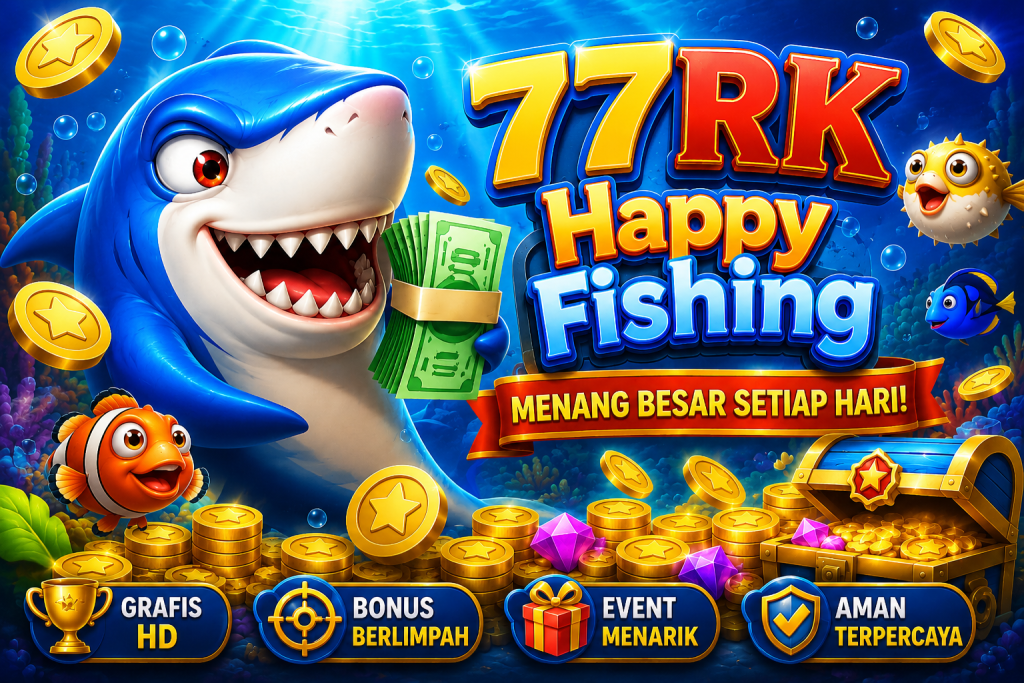 77RK Happy Fishing dengan tema petualangan bawah laut