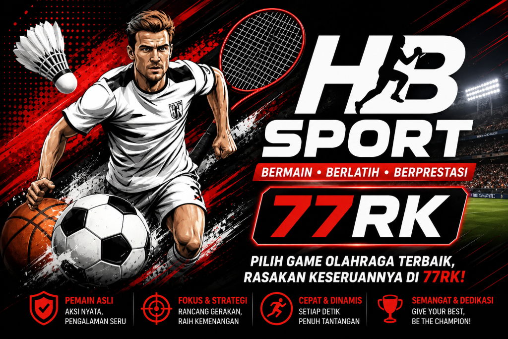 Game olahraga 77RK dengan tema Sports Challenge